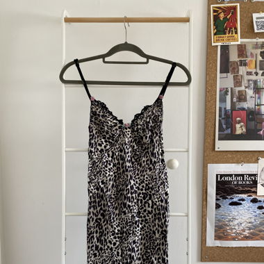 Blugirl Blumarine leopard print slip dress