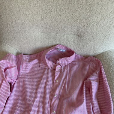 chemise rayée rose et blanche 