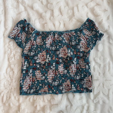 Off-Shoulder Smocked Top