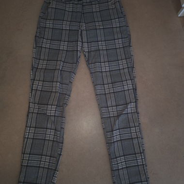 Plaid Slim-Fit Trousers