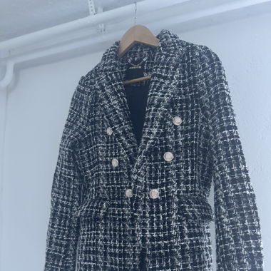 Blazer noir et blanc 