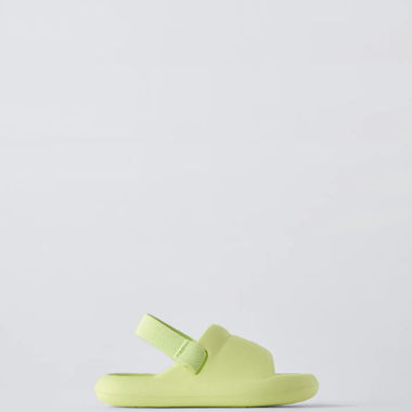 Ciabattine in gomma giallo lime