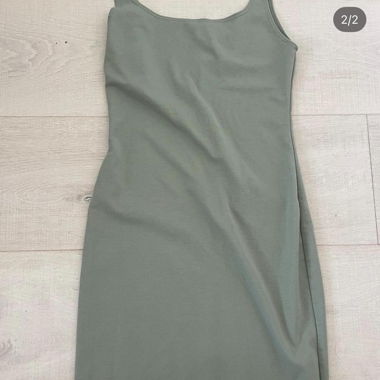 robe moulante vert kaki