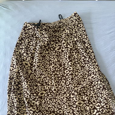 long skirt with a slit on the side