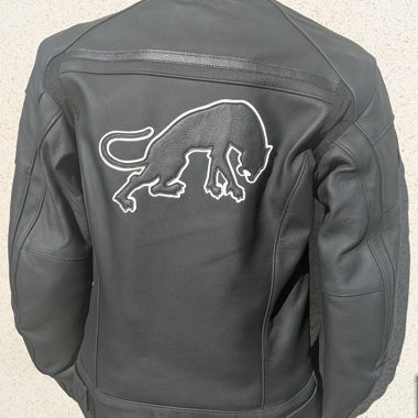 Furygan Leder-Motorradjacke schwarz