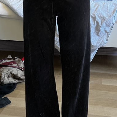 Juicy Couture Black Velour Jogging Pants