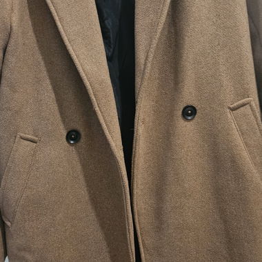 Manteau marron Bershka