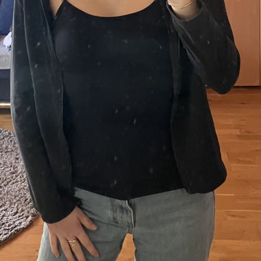 Jaquette/sweat zippé noir 