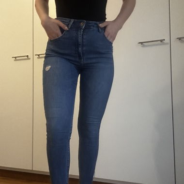 Jeans skinny Bershka blu