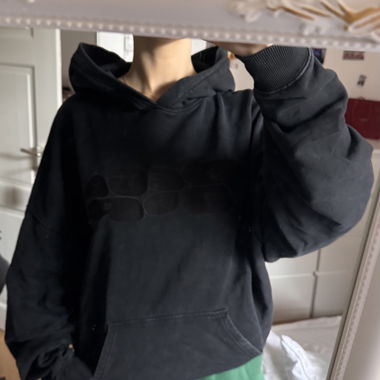 Schwarzer Oversize Hoodie Pegador