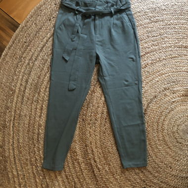 Pantalone in tessuto verde menta