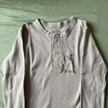 long sleeve top with skeleton