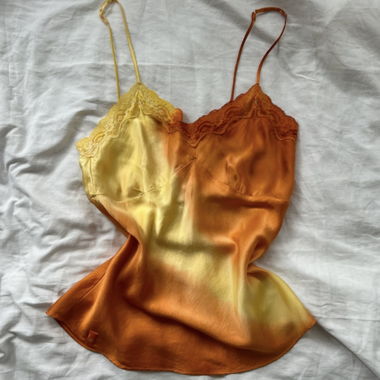 vintage cami top 100% silk 