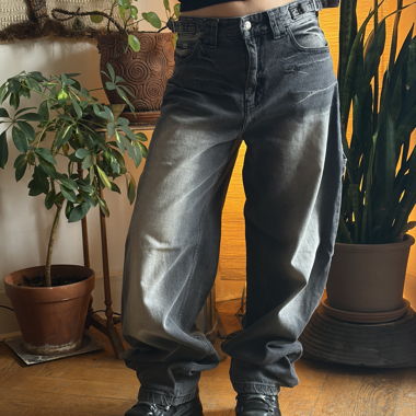 Jeans baggy grigi