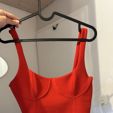 Crop top Zara rouge