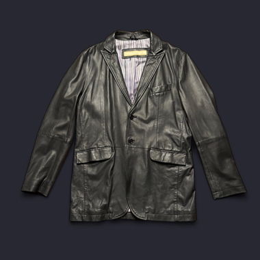 Carlo pignatelli Leather coat made in italy
