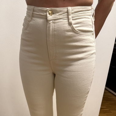 Pantalon blanc cassé Zara printemps, taille 38