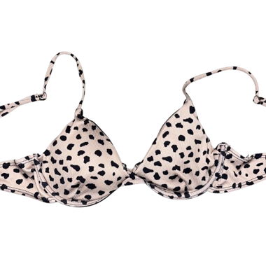 Haut de bikini avec imprimé léopard