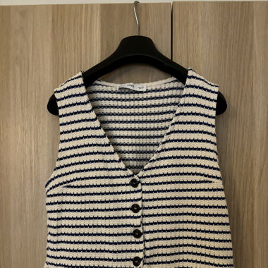 Gestreiftes Crop-Top 