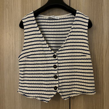 Gestreiftes Crop-Top 