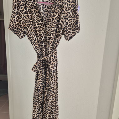 Leopard Print Maxi Dress Size M