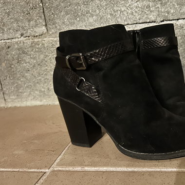 Bottines noires à talons