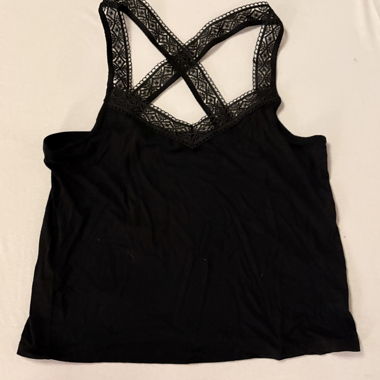 Black Elina Lace Top Size 40, New!