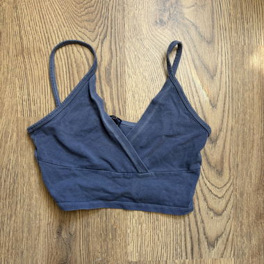 Blue crop top