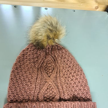 Beanie Hat in Light Brown 