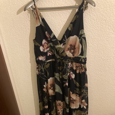 long flower dress