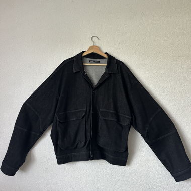 Schwarze Jeansjacke