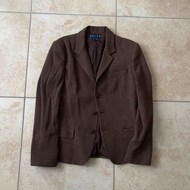 Ralph Lauren brown check blazer