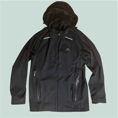 Veste imperméable Kalenji noire