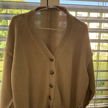 Cardigan marrone