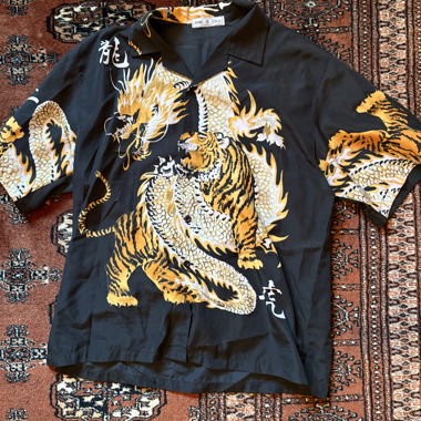 Chemise Zuni Vintage à motif dragon