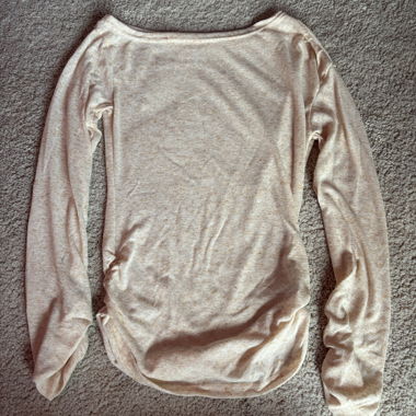 T-shirt rose poudré à manches longues