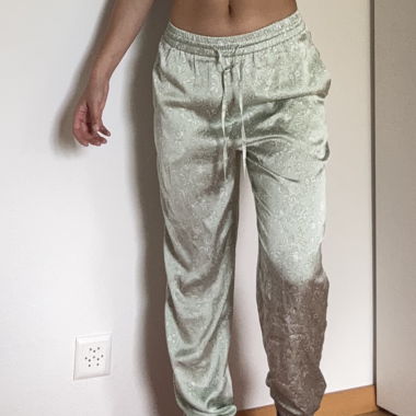 Floral Satin Jogging Pants