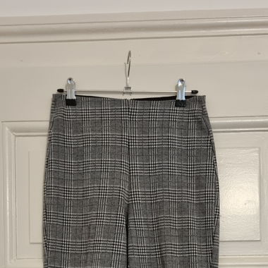 Glen plaid trousers