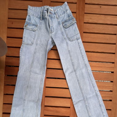Cargo Jeans Straight Leg