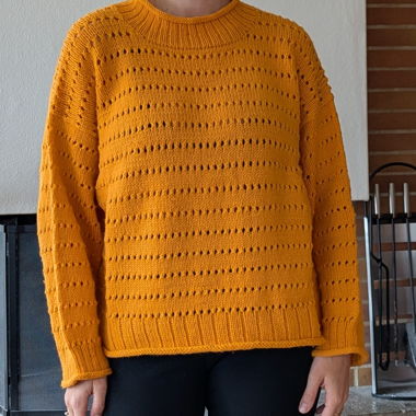 Maglione lavorato a mano