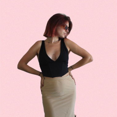 upcycled skirt