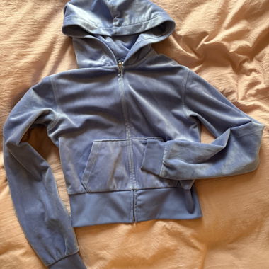 Veste en velours bleue 