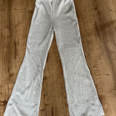Pantalon côtelé gris