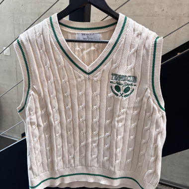 Cable Knit Sweater Vest