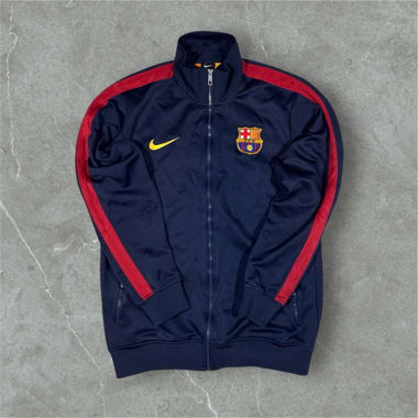 vintage fc barcelona nike trackjacket navy/red