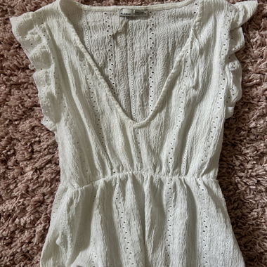 Blusa bianca Pull&Bear