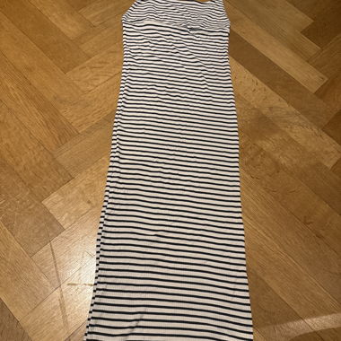 Robe d'été longue à rayures