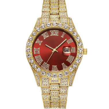Gold-Red Luxury Watch