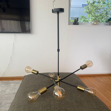 Black and Gold Ceiling Light
