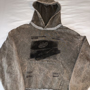 ZARA distressed graphic hoodie size M
